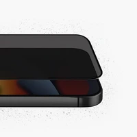 Uniq Optix privatumo grūdintas stiklas iPhone 14 / 13 / 13 Pro su aplikatoriumi