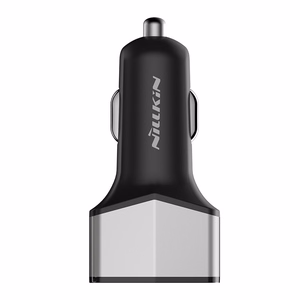 Nillkin Celerity 32 W automobilinis įkroviklis su 2 USB-A ir 1 USB-C jungtimi, sidabro spalvos