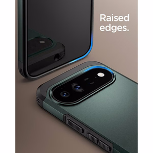 Spigen Tough Armor Mag MagSafe dėklas, skirtas Google Pixel 11 Pro, tamsiai žalias