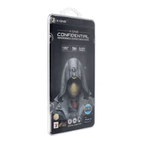 Apsauginis stiklas pilnas dangtis itin tvirtas privatumo (Privacy) temperuotas stiklas 9H - skirtas iPhone 15 Pro (full glue)