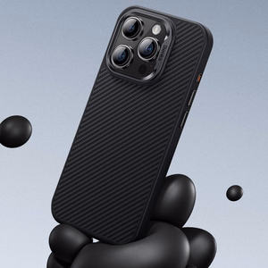 Benks Magnetinis Armor Pro Kevlar dėklas telefonui iPhone 16 Plus - metalinis rėmas 600D - juodas (m)
