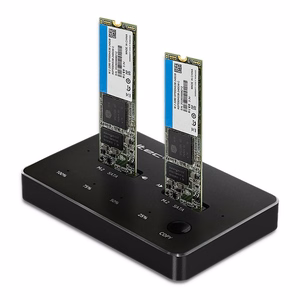 Qoltec 50310 Diskų Doko Stotis 2x SSD M.2 SATA NGFF USB Type-C