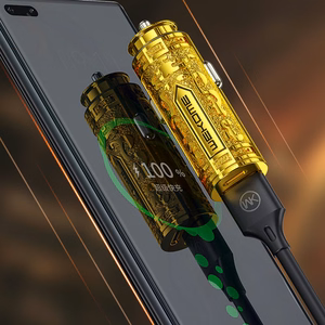 WEKOME WP-C37 Sakin Series automobilinis įkroviklis, USB-C + USB-A, PD 20 W, aukso spalvos