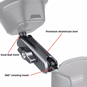 Blavec Car holder BH-04 aluminum to windshield (BH04-WSB) black