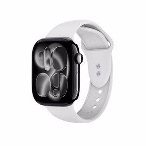 Crong Liquid Apple Watch dirželis, 44/45/46/49 mm, baltas