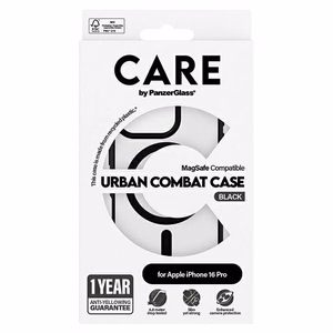 CARE by PanzerGlass Flagship Urban dėklas telefonui iPhone 16 Pro 6.3" Magnetinis 1358