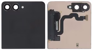 Ekranas Samsung F766 Z Flip7 5G su lietimui jautriu stikliuku išorinis (Outer) Jet Black originalus (used Grade A)