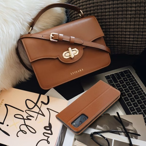 SMART PRO Knygutė leather dėklas for XIAOMI Redmi Note 15 PRO 5G rudas