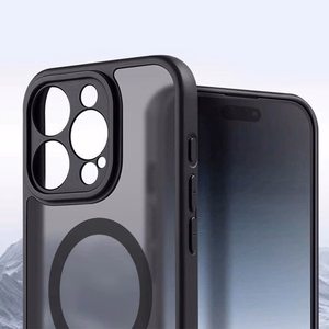 Pilnas matinės Mag dangtis telefonui Iphone 13 - juodas