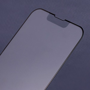 Grūdintas 6D matinės tekstūros apsauginis stiklas iPhone 12 Mini 5.4'' su juodu rėmeliu