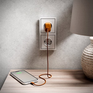 Puro ICON USB-C - USB-C laidas 1.5m - oranžinis