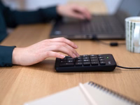 Trust 22221 skaičių klaviatūra Knyginis kompiuteris / kompiuteris USB Juoda