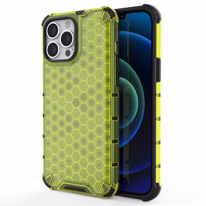 Honeycomb Case броневой чехол с TPU бампером для iPhone 13 Pro Max зелёный