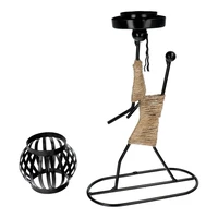 Decorative metal candlestick ART DECO Africa model E IALC-1