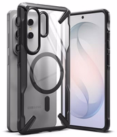 Ringke Fusion X Magnetic MagSafe Dėklas for Samsung Galaxy S26 Ultra - Clear juodas