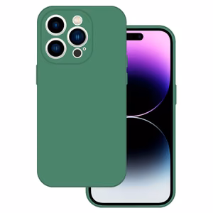 Tel Protect silikoninis Premium dėklas telefonui Iphone 14 Pro tamsiai žalias
