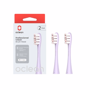 Oclean Professional Clean P1C13/P02 keičiamos elektrinio dantų šepetėlio galvutės, 2 vnt. – violetinės