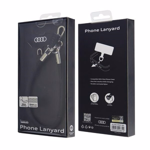 Audi universalus telefono dirželis 28cm 8mm juodas AU-HSL8-R8/D1-BK