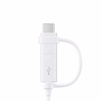 Samsung Combo EP-DG930DWEGWW kabelis USB-A / micro USB - USB-C 1.5m - baltas