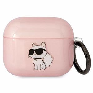 Karl Lagerfeld KLA3HNCHTCP Airpods 3 dėklas rožinis/rožinis Ikonik Choupette
