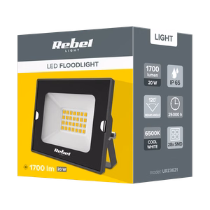 Rebel LED prožektorius 20 W, 6500 K, 230 V