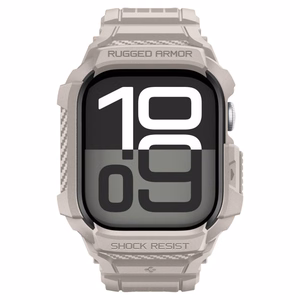 SPIGEN RUGGED ARMOR dėklas ”PRO” V2 APPLE WATCH 10 / 11 (46 MM) DUNE BEIGE
