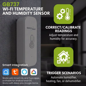 GreenBlue GB737 – vidaus Wi-Fi temperatūros ir drėgmės jutiklis, 3,0 V, 2× LR03