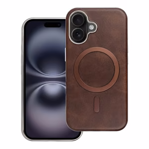 GENTLEMAN MAG COVER Dėklas telefonui suderinamas su MagSafe IPHONE 16 PRO rudas