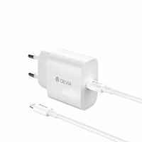 Devia wall įkroviklis Išmanusis PD GaN 30W 1x USB-C baltas