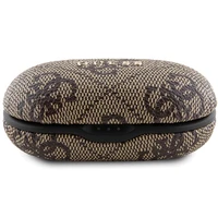 TWS Guess 4G Metal Bluetooth ausinės su ENC įkrovimo stotimi - rudios