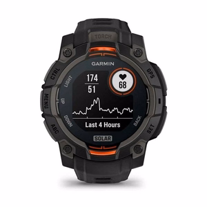 Garmin išmanusis laikrodis Instinct 3 Solar (010-02934-00) – juodas