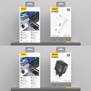 Dudao A28 45W GaN USB-C sieninis įkroviklis - baltas