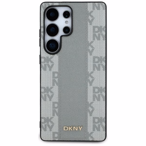 DKNY Odinis languotas raštas MagSafe dėklas Samsung Galaxy S25 Ultra - pilkas