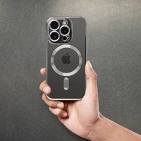 ELECTRO MAG COVER Dėklas telefonui iPhone 15 Pro Max su MagSafe - pilkos titano spalvos