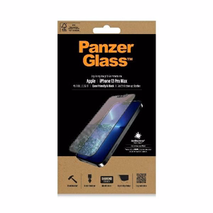 PanzerGlass E2E Anti-Bluelight grūdintas stiklas iPhone 13 Pro Max antibakterinis juodas