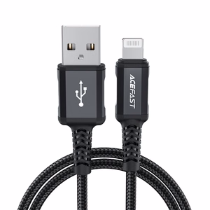 Acefast MFI USB - Lightning кабель 1.8m, 2.4A чёрный (C4-02 A Black)