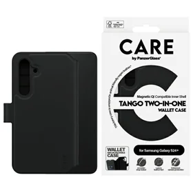 CARE by PanzerGlass Feature Tango 2in1 piniginės dėklas telefonui Samsung Galaxy S24+ - juodas