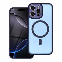 VARIETE MAG COVER Dėklas telefonui suderinamas su Magnetiniu IPHONE 15 tamsiai mėlynas