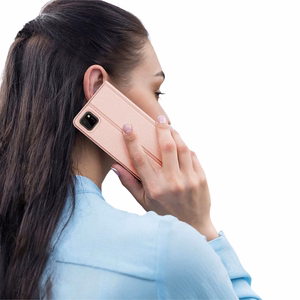 DUX DUCIS Skin Pro Knygelės tipo dėklas telefonui Huawei Y5p rožinė