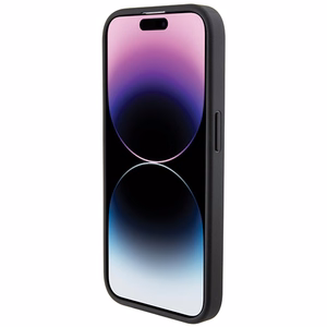 BMW su stovu lygus ir anglies dėklas telefonui iPhone 15 Pro - juodas