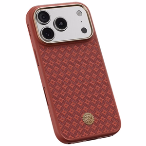 Raudonas „Benks Magnetic Armor Pro Armor Grid 600D“ kevlaro dėklas su metaliniu rėmeliu (C.K.FL.AP.RD.B072), skirtas iPhone 18 Pro / iPhone 17 Pro su „Camera Control“ mygtuku