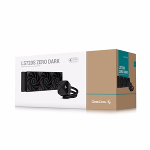 DeepCool LS720S Zero Dark procesoriaus viskas viename skystas aušintuvas 12 cm juodas 1 vnt.