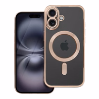 ELECTRO MAG COVER magnetinis dėklas telefonui, suderinamas su MagSafe, skirtas IPHONE 16, rudas spalvos