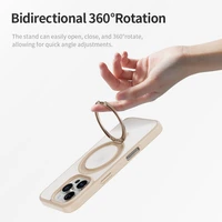 Rock Rotating Stand Soft Touch Series Magnetinis Iphone 16 Pro auksinis