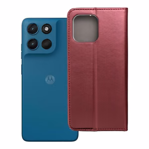 Флип-чехол для Motorola G57 Power Smart Magneto бордовый