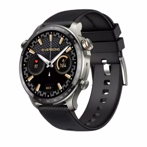Riversong Motive 10 GT SW1001 GPS išmanusis laikrodis su AMOLED ekranu – juodas