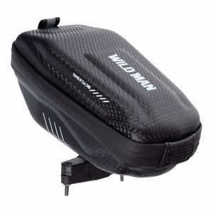 WILDMAN traveling bag under bicycle saddle with zipper E7S 0,8L black