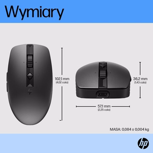 HP 710 įkraunama tyli pelė