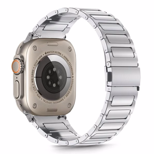 Dirželis TECH-PROTECT STAINLESS CLASSIC APPLE WATCH 6 / 7 / 8 / 9 / 10 / SE / ULTRA 1 / 2 (44 / 45 / 46 / 49 MM) sidabrinis