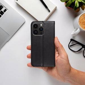 Dėklas telefonui SMART MAGNETO - skirtas Samsung A14 4G / A14 5G - juodas